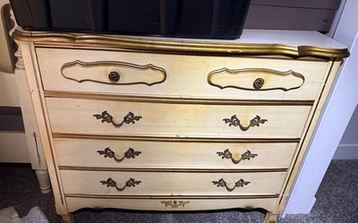 American of Martinsville vintage French provincial bedroom 8 piece furniture set - Image 1 of 4