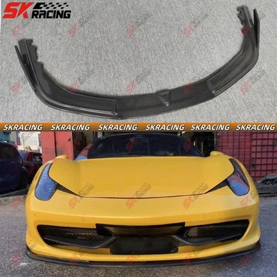 Parachoques delantero forjado/fibra de carbono labio inferior para Ferrari 458 Italia Spider 2010-15 Foto 1 de 4