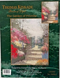 THE GARDEN OF PROMISE by THOMAS KINKADE cross stitch chart #90062 By Candamar - Picture 1 of 1