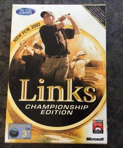 Microsoft PC-CD Golf Game 2002 Links Championship Edition 4x Discs Peg3+ Vintage - Picture 1 of 11