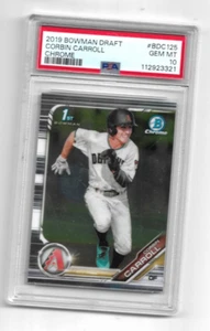 2019 BOWMAN CHROME CORBIN CARROLL PSA 10 ROOKIE RC 1ST #BDC125 - Picture 1 of 1
