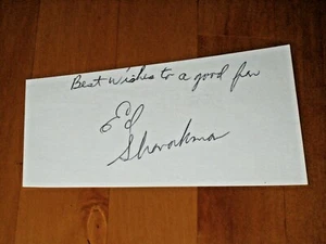 Ed Sharockman signed Minnesota Vikings Index Card Cut JSA - Picture 1 of 3
