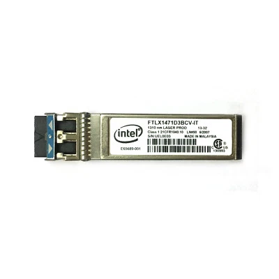 Intel E10GSFPLR FTLX1471D3BCV-IT Ethernet SFP+ SM Transceiver For X520-DA2/SR2 - Image 1 of 4