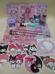 Brand New Super Cute SANRIO - KUROMI & MY MELODY Mixed Items Stationary Gift Set - Picture 1 of 10