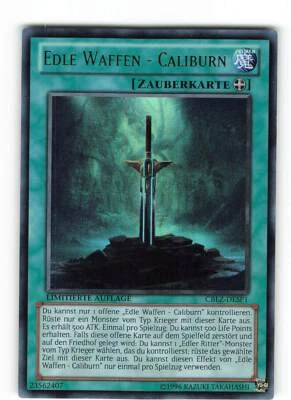 Yugioh EDLE WAFFEN - CALIBURN , cblz-desp1 Ultra Rare deutsch NM Limitiert - Bild 1 von 2