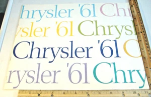 '61 CHRYSLER ~ AUTOMOBILE BROCHURE - Picture 1 of 10