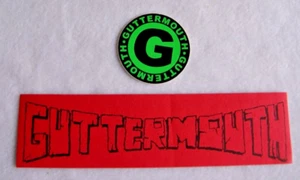 x2 1990's Vintage Guttermouth STICKER LOT Set Punk RARE - Picture 1 of 2