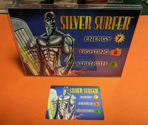 Overpower Silver Surfer character /hero 5x7 placard in hard top loader - Picture 1 of 1
