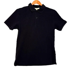 Camisa polo uniforme Burberry para hombre pequeña negra lisa manga corta - Imagen 1 de 5