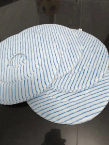 4 Stück Microfaserpad mit blauen Streifen mit Loch 18 zoll - Picture 1 of 10