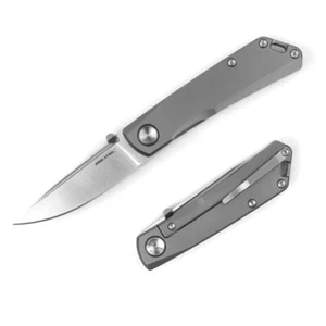 RS7071 Real Steel Luna Boost Gray Titanium Handle Böhler N690 Blade Clip Framelo - Bild 1 von 8