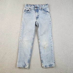 VTG Levis Orange Tab Jeans Youth Boys 9 Reg Straight Leg Y2K USA Made Denim - Picture 1 of 15