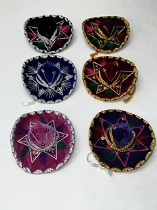 Mexikanischer Mini Sombrero Charro Hut Party Gastgeschenke Dekoration Mariachi 6er Set - Bild 1 von 12