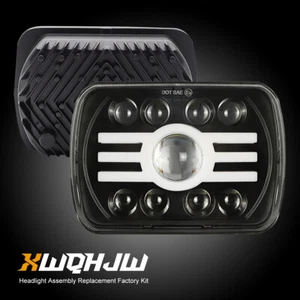 Pair LED 7X6 Inch LED Headlights Replacement For Chevy Corvette C4 1984-1996 - Picture 1 of 9