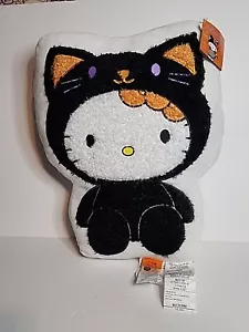 BIG Hello Kitty Halloween Black Cat Costume Stuff Plush Pillow Cushion 2024 - Picture 1 of 5