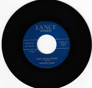 SHEPHERD SISTERS alone u.s. lance 45RPM_1957 T-125 - Picture 1 of 1