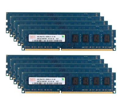 For Hynix 10x 4GB DDR3 1333MHz 2RX8 PC3-10600U 240PIN DIMM Desktop memory RAM&__ - Image 1 of 4