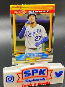 2021 Topps Finest Flashbacks ADALBERTO MONDESI REFRACTOR ROYALS #6 - Picture 1 of 1