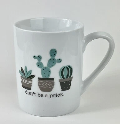 Taza 10 Strawberry Street Novelty "Don't Be a Prick" Cactus Suculentas Foto 1 de 4