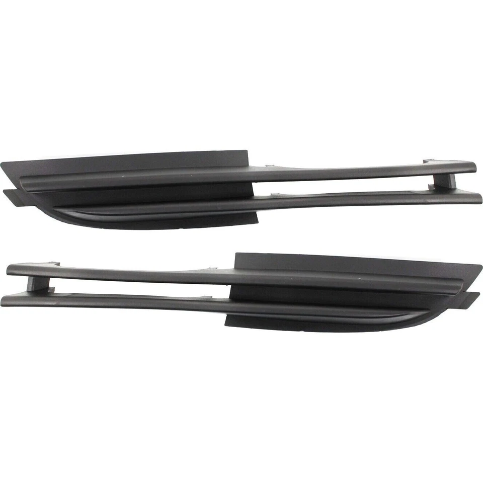  For 2002-2006 BMW 320I 325CI Fog Light Covers Front Left & Right Black Set of 2 Foto 1 de 4