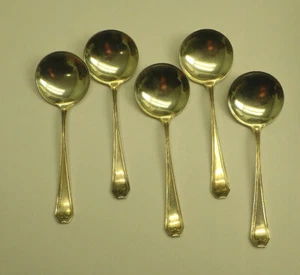 5 cucharas de chocolate de plata esterlina Whiting Madam Morris 4" 1,87 Toz sin monogramas - Imagen 1 de 4