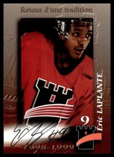 1998-99 QUEBEC REMPARTS AUTO LIMITED VERY RARE ERIC LAPLANTE 19/100