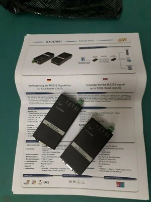 ExSys EX-47951 - RS-232 Extender Signals To 1200 Meter, Extension, Cat.5 - Image 1 of 4