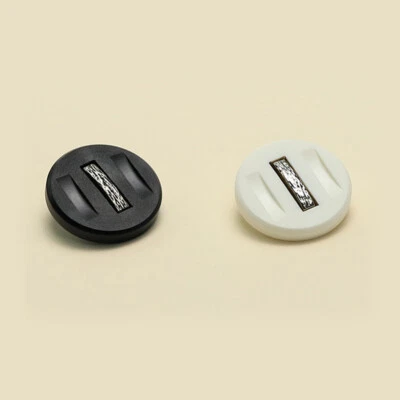 100Pcs 12mm Round Resin Buttons DIY Clothing Craft Decorative Button Black White - Image 1 of 4