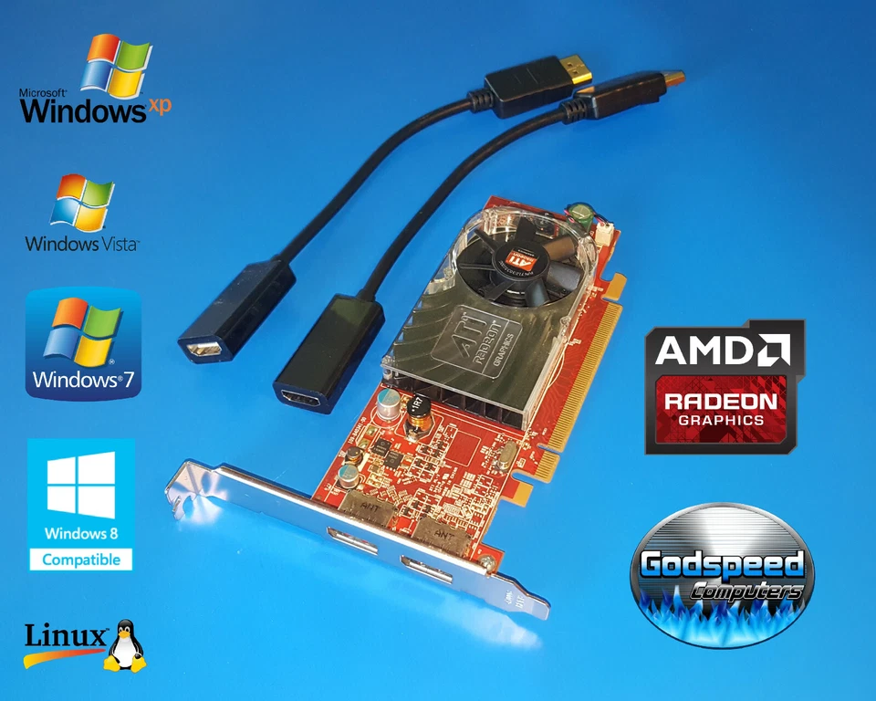 Dell Precision 370 380 390 470 490 530 670 690 Video Graphics Card + Dual HDMI  - Image 1 of 1