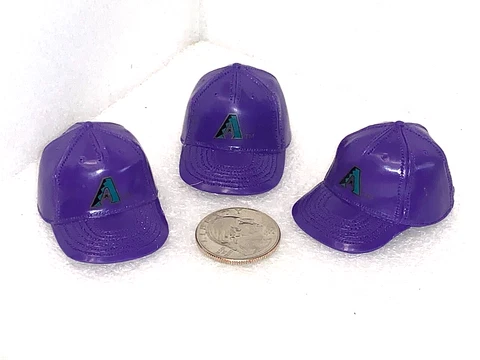 Lot of 3 Arizona Diamondbacks Vintage 1990s Mini Baseball Gumball Helmets New! Cover