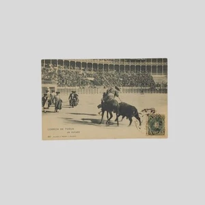 Antike Postkarte Spanien Corrida de Toros Un Puyazo 1901 - Bild 1 von 2
