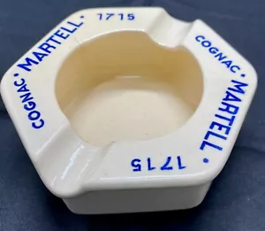 CENICERO HEXAGONAL BEAUTY SAGUERREMINES FRANCIA CERÁMICA COÑAC MARTELL c1985 bueno - Imagen 1 de 4