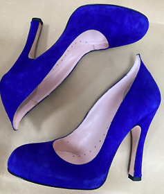 Agent Provocateur Vivienne Westwood shoes EU 38 UK 4.5 5 violet suede heels NEW