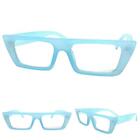 Nuevo Elegante Contemporáneo Moderno Lente Transparente Gafas Azul Moda Marco
