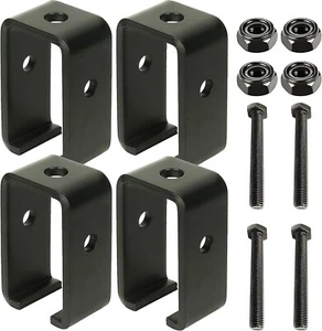 4PC Channel Trolley Track Hanger Bracket, 1-5/8, 1300 LB Load Rated (4Pc) - Picture 1 of 4
