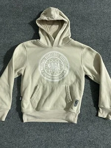 NBA Boys Youth Gray Pullover Hoodie Size Small (7-8) Fleece Front Pocket - Picture 1 of 11