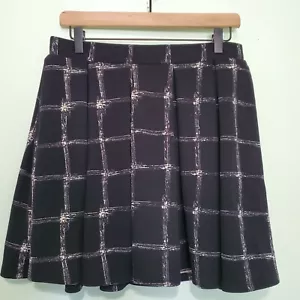 NWT Matty M Plaid Circle Skirt Women's Petite Size Large - Picture 1 of 5