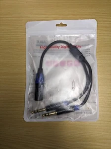Dual 1/4 Zoll zu XLR Mikrofon Audio Konverter Adapter Kabel - Bild 1 von 10