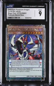 Odd-Eyes Pendulum Dragon *CGC MINT 9* POP 1 *CT12-EN001*Plat Secret Rare* Yugioh - Picture 1 of 2