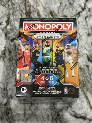 NEW & SEALED 2024-25 Panini PRIZM NBA Monopoly Box of 6 Packs Free Shipping - Image 1 of 4