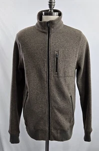 J Crew Tan/ Brown Men's Sz LT Full-Zip Sherpa Fleece Retro Jacket Fleece - Picture 1 of 8