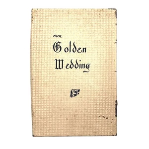 Vintage Gästebuch Goldene Hochzeit, 50 Jahre Jubiläum Party, unbenutzt - Bild 1 von 12