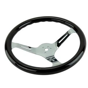 Steering Wheel, 31mm Wood Grip, 15 Diameter, 3 Dish, Dark Dunebuggy & VW - Picture 1 of 1