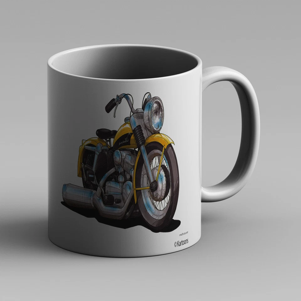 Mug Kartoons Koolart Harley Davidson Sportster 1956 jaune 1116 - Photo 1/1