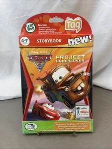 Cars Project Undercover Leap Frog Tag Book Disney Pixar Hardcover Interactive - Picture 1 of 2