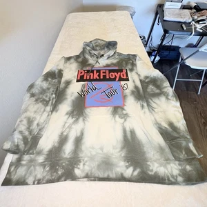 Pink Floyd Hoodie Mens 3XL Tie Dye World Tour '87 Momentary Lapse Sweatshirt - Picture 1 of 10
