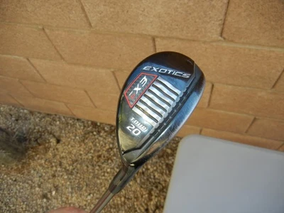 Club de golf híbrido 3H Tour Edge Exotics Ex9 3, 20 grados, diestro, ¡excelente! flexión rígida Foto 1 de 4
