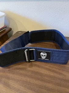 4 in Gymreapers Quick Locking Lifting Patch Gürtel für Bodybuilding Blau Größe S - Bild 1 von 2