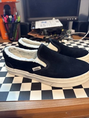Vans Sherpa sin cordones negro/blanco para mujer talla 6 Foto 1 de 4