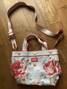 Cath Kidston Grey / Red / Pink Mix Floral Crossbody / Shoulder / Tote Casual Bag - Picture 1 of 24